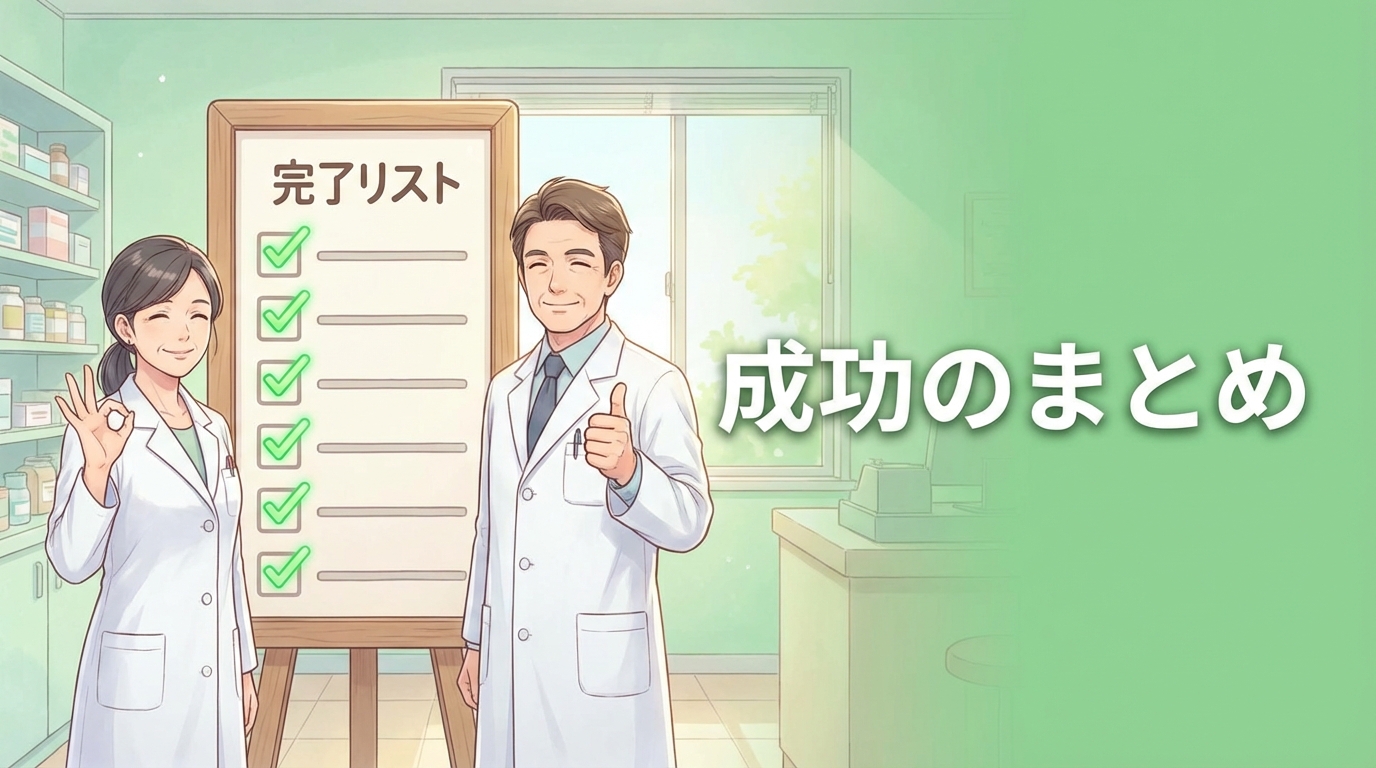 転職成功のチェックリスト完了イメージ