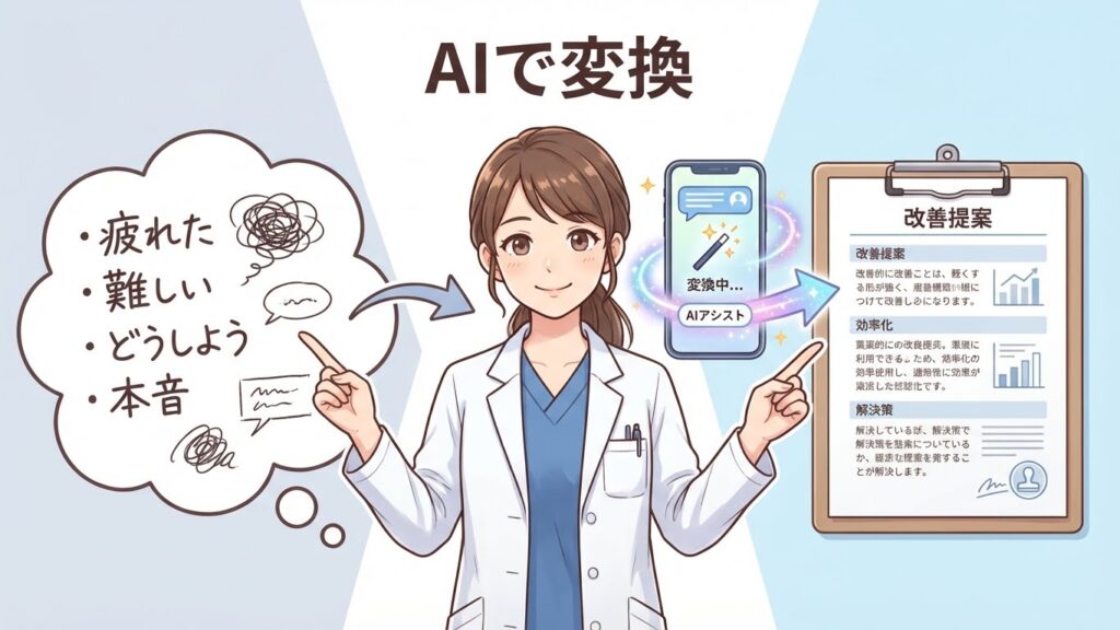 AIプロンプトで本音を志望動機に変換