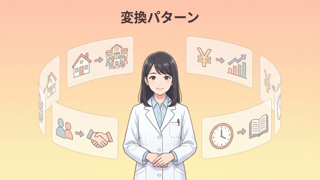 志望動機の変換パターン一覧