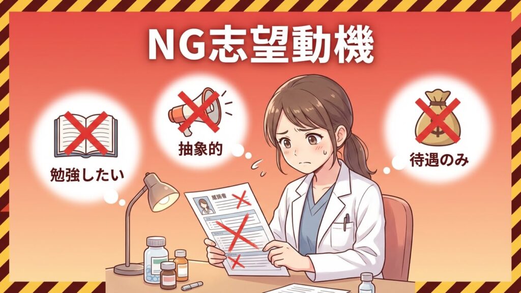 NGな志望動機の例