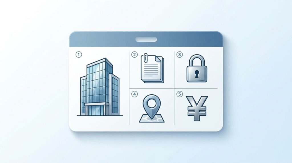 マイナビ薬剤師の基本情報を表す各種アイコン群のグラフィック